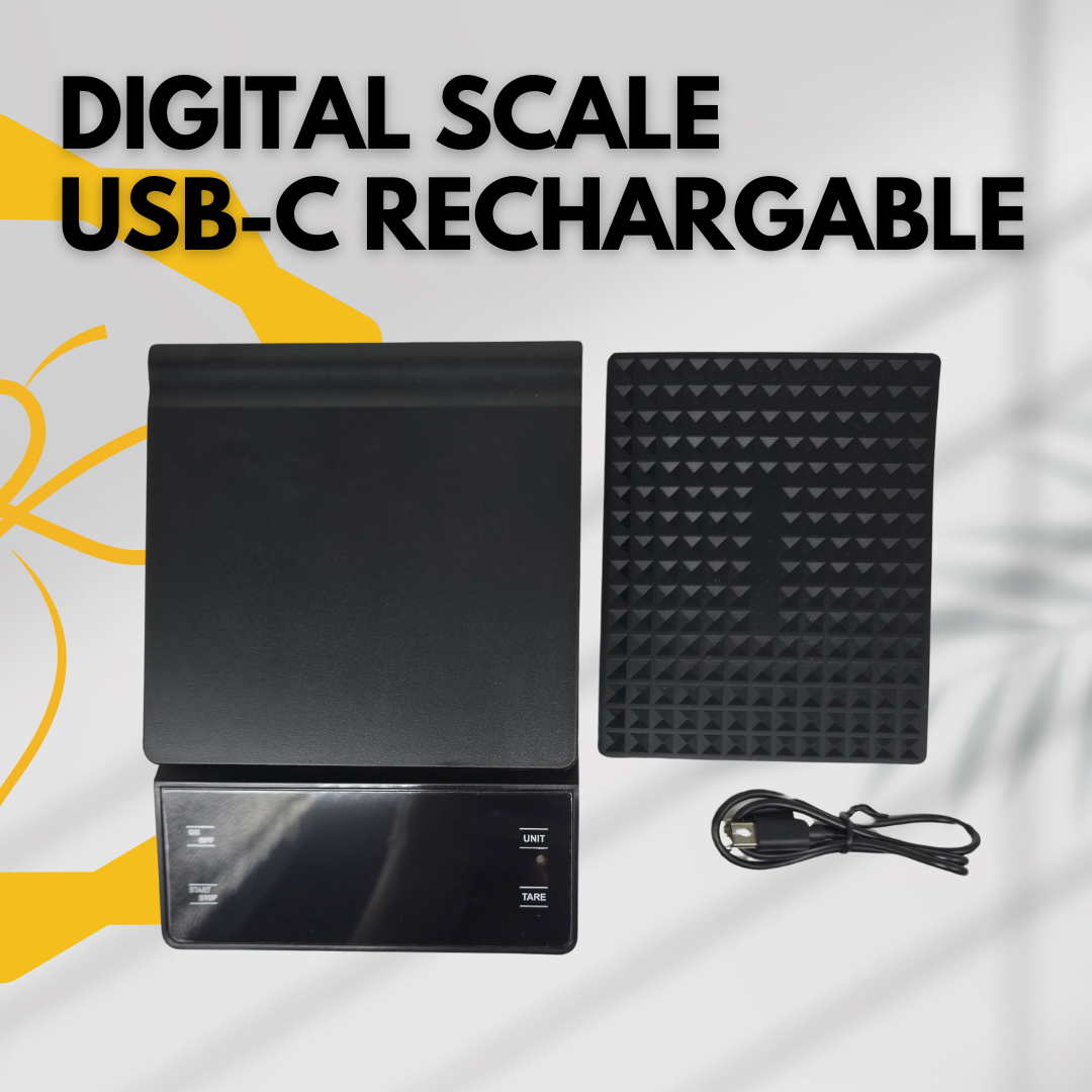 Digital Scale Battery Operated & USB-C Rechargable