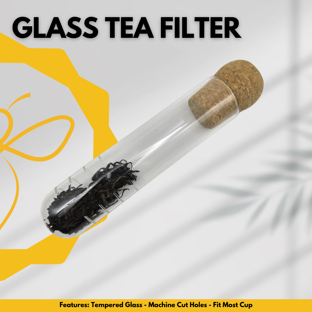GossipBee's Glass Tube Tea Strainer