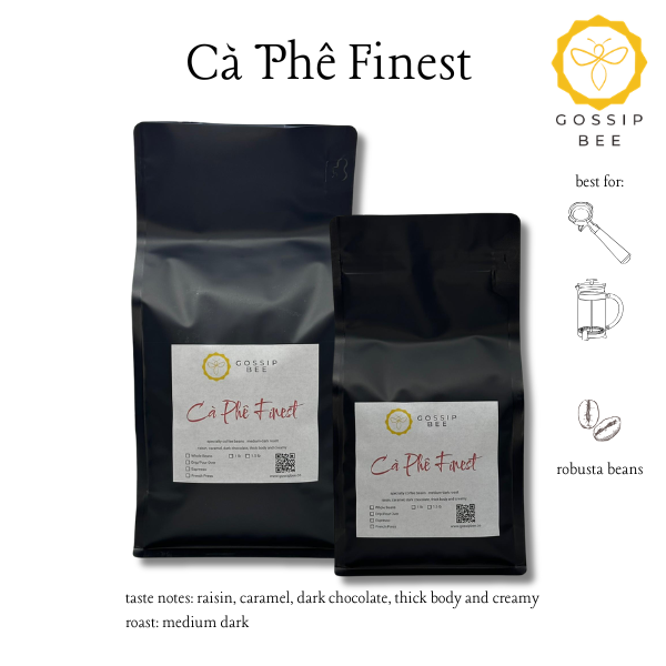 GossipBee Ca Phe Finest Arabica Robusta Vietnamese Specialty Coffee Beans