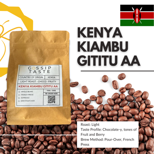 GossipBee's Kenya Kiambu Gititu AA Arabica Coffee Beans