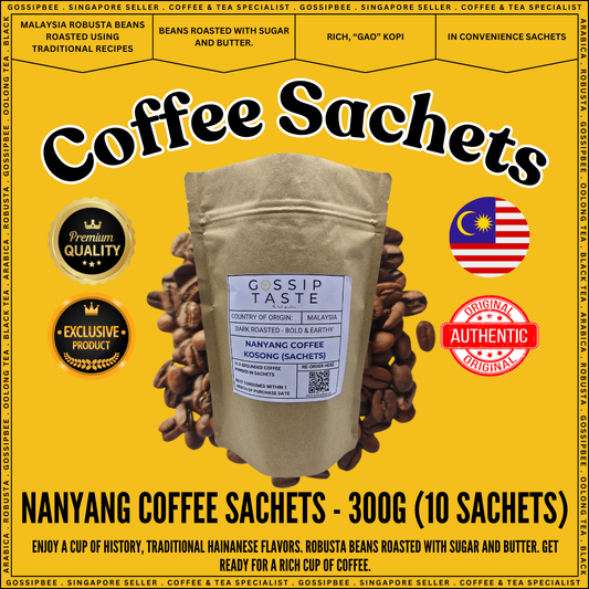 GossipBee's Nanyang Coffee Grounded Powder in Sachets