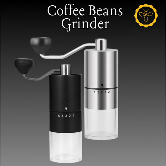 GossipBee's Manual Coffee Bean Grinder With Exterior Adjustable Grind Size